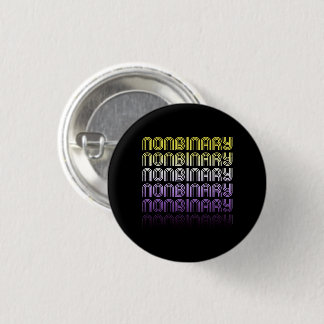 Nonbinary Retro Pride Button