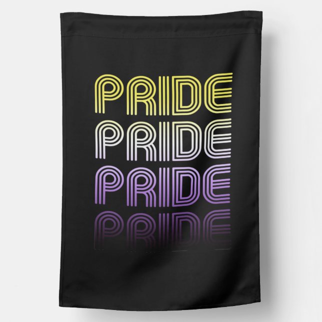 Nonbinary Retro Pride House Flag (Back)