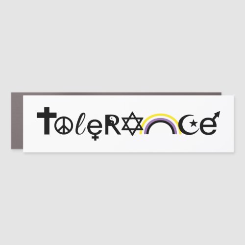 Nonbinary Tolerance Car Magnet