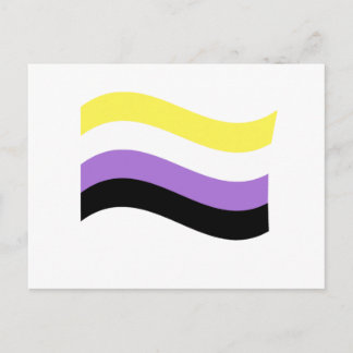 NonBinary Waving Flag Postcard