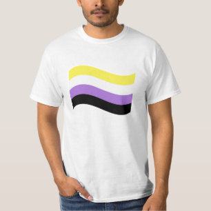 NonBinary Waving Flag T-Shirt