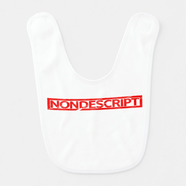 Nondescript Stamp Baby Bib (Front)