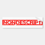 Nondescript Stamp Bumper Sticker