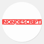 Nondescript Stamp Classic Round Sticker