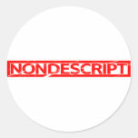 Nondescript Stamp Classic Round Sticker