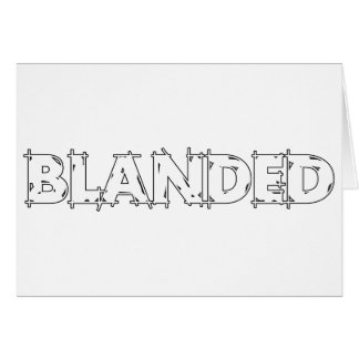 None Brand Blanded Slogan Cards
