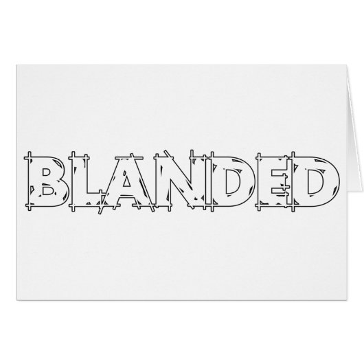 None Brand Blanded Slogan Cards (Front Horizontal)