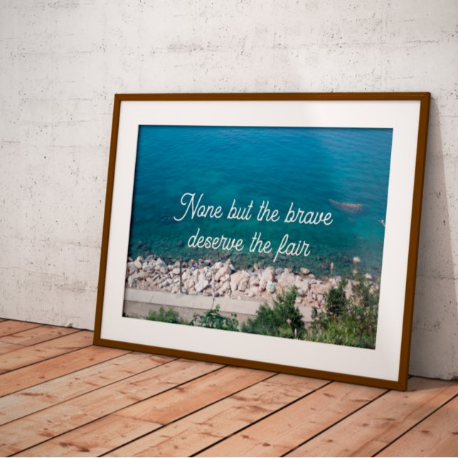 None but the brave deserve the fair wisdom poster (Creator Uploaded)