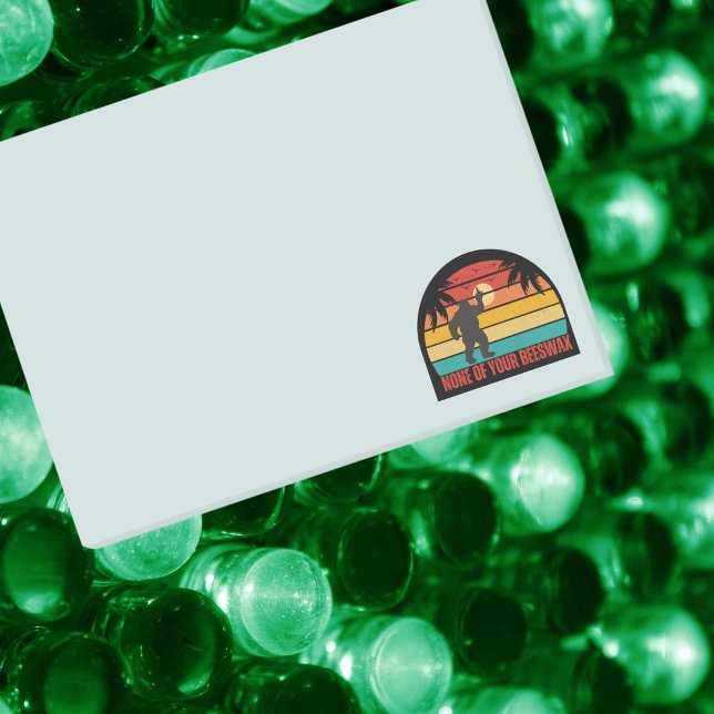 None Of Your Beeswax Bigfoot Middle Finger Post-it Notes (Creator Uploaded)