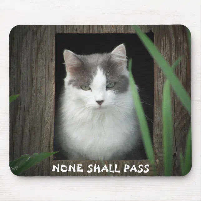 None Shall Pass Mouse Pad | Zazzle
