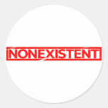 Nonexistent Stamp Classic Round Sticker