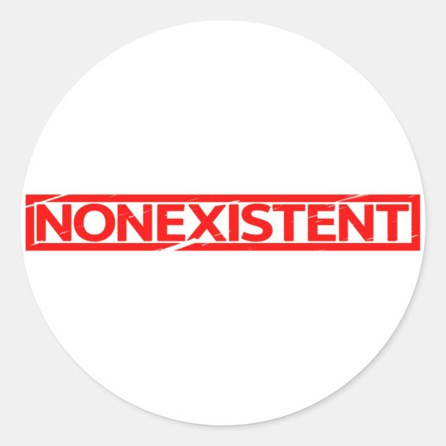 Nonexistent Stamp Classic Round Sticker (Front)