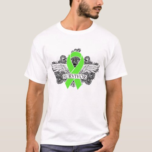 NonHodgkins Lymphoma Winged SURVIVOR Ribbon T_Shirt