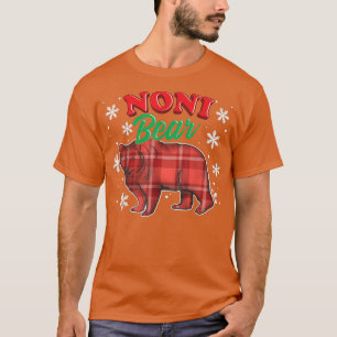 Noni Bear Buffalo Plaid Gift Matching Bear Family T-Shirt