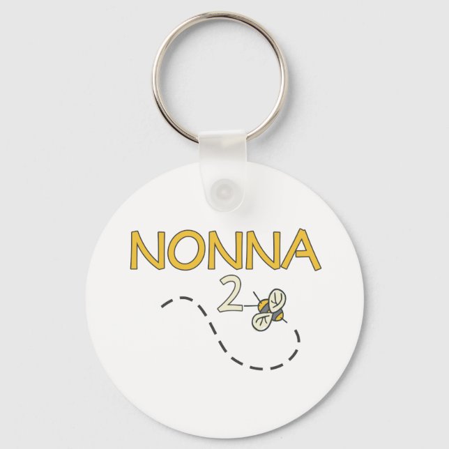 Nonna 2 Bee Keychain (Front)