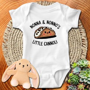 Nonna and Nonno's Little Cannoli Cute Italian Baby Bodysuit