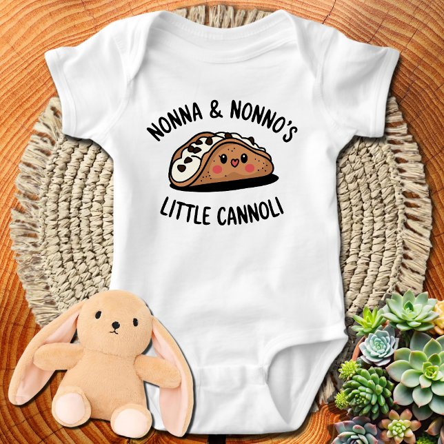 Nonna and Nonno's Little Cannoli Cute Italian  Baby Bodysuit (Creator Uploaded)