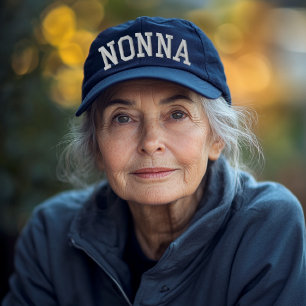 Nonna Arched Athletic Embroidered Baseball Cap