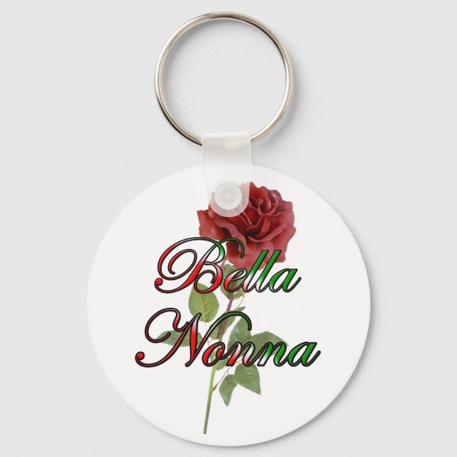Nonna (Beautiful Italain Grandmother) Keychain (Front)