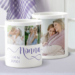Nonna Calligraphy I Love You 6 Photo Coffee Mug<br><div class="desc">A gift for your nonna. This photo mug is lettered with "nonna" in swirly calligraphy and you can personalize with your name and message, such as I love you. The photo template is set up for you to add 6 of your favorite photos which are displayed in square and vertical...</div>