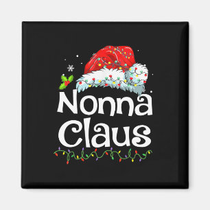 Nonna Claus Christmas Pajama Family Matching Xmas  Magnet