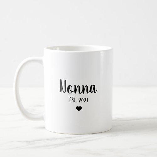 Nonna Grandma Pregnancy Announcement Baby Reveal Coffee Mug