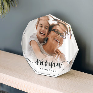 Nonna Grandma Script Overlay Photo Block