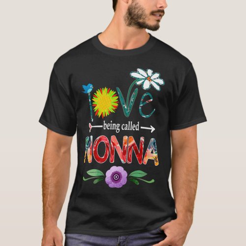 nonna i love being called nonna T_Shirt