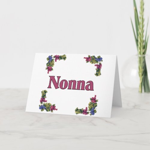 Nonna Italian Grandmother Holiday Card