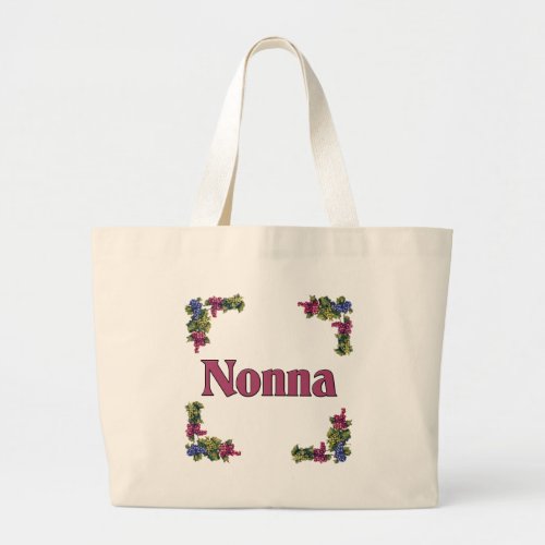 Nonna Italian Grandmother Large Tote Bag