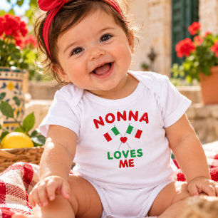 Nonna Loves Me Baby Bodysuit