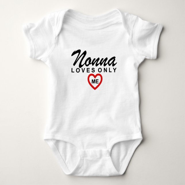Nonna Loves Me Customize Baby Bodysuit (Front)