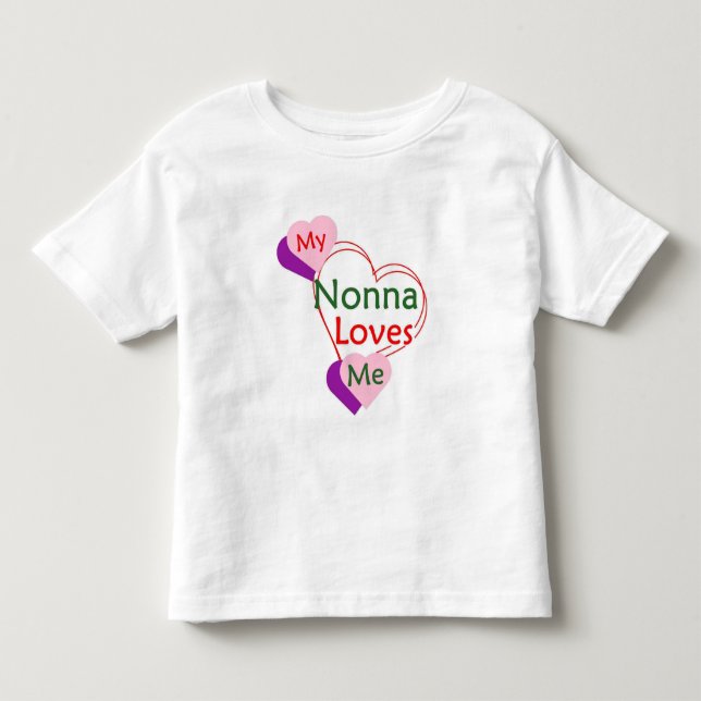 Nonna Loves Me T-shirt Toddler or Baby (Front)