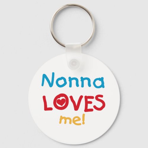 Nonna Loves Me T_shirts and Gifts Keychain