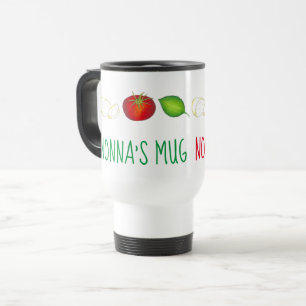 Nonna Mozzarella Tomato Basil Italian Grandmother Travel Mug