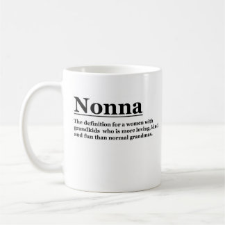 Nonna Mug. Personalised Grandmother Gift. Coffee Mug