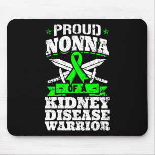 Nonna Of A Kidney Disease Warrior Awareness Grandm Mouse Pad