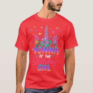 Nonna Of the Birthday Girl Unicorn Birthday Party T-Shirt