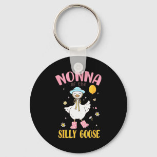 Nonna Of The Silly Goose First Birthday Family Mat Keychain