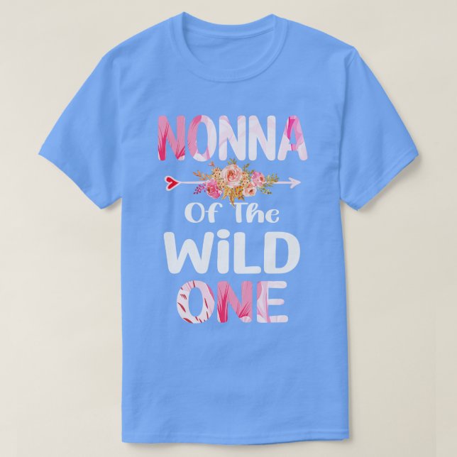 nonna of the wild one nonna T-Shirt (Design Front)