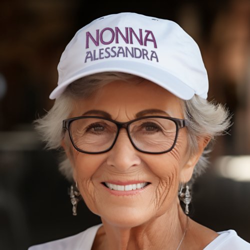 Nonna Personalized Embroidered Hat