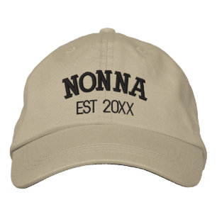 Nonna Personalized Grandma Gift Custom Text Embroidered Baseball Cap