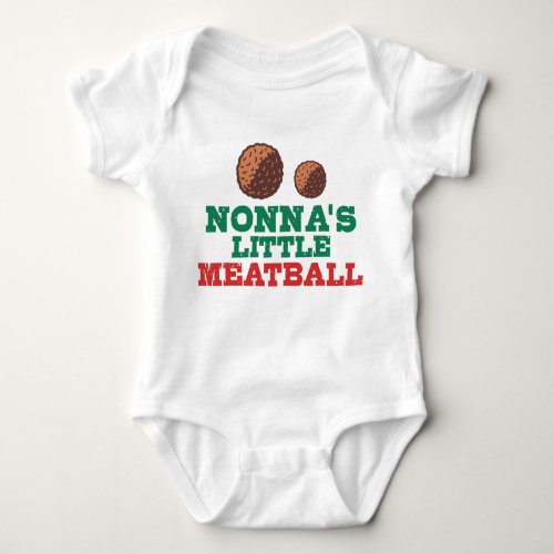 Nonnas Little Meatball Baby Bodysuit
