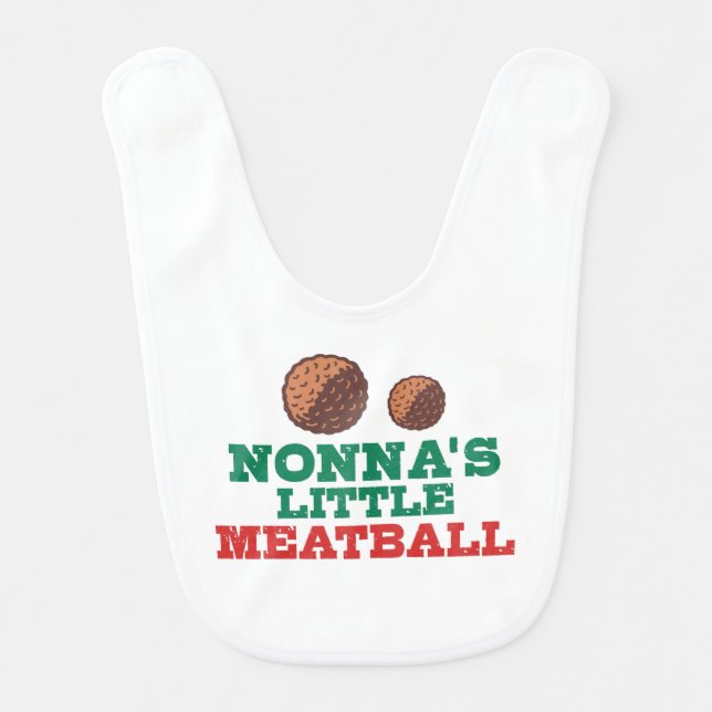 Nonna’s Little Meatball Bib (Front)