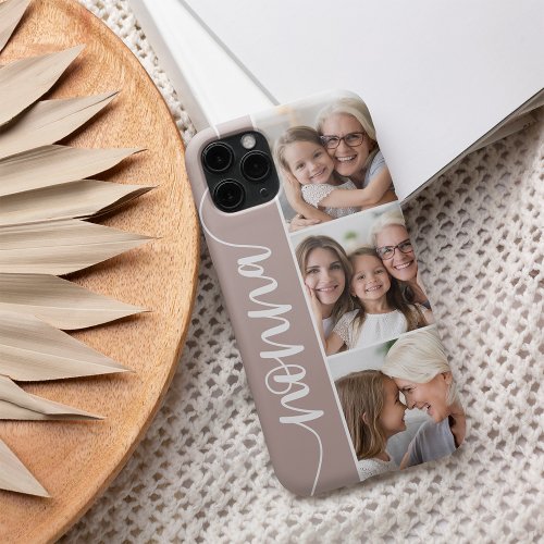 Nonna Script Grandma Photo Collage iPhone 13 Case