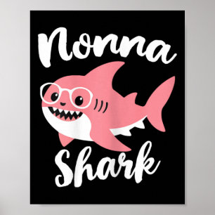 Nonna Shark Mother's Day Grandma Funny 1 Poster