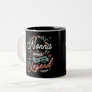 Nonna The Legend Two-Tone Coffee Mug
