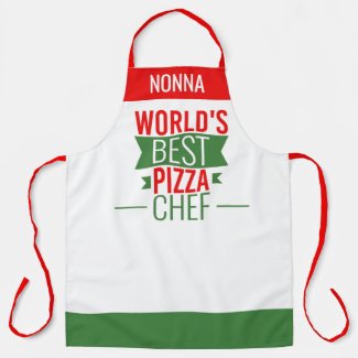 Nonna -World's Best Pizza Chef - red white green