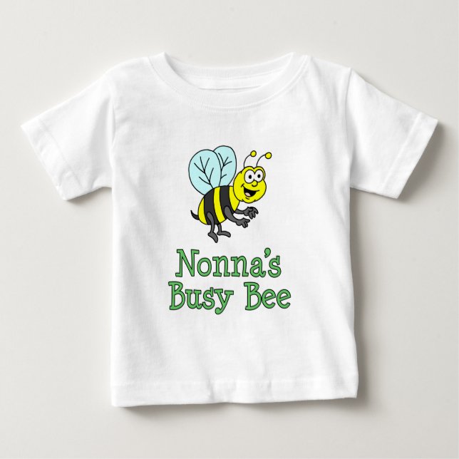 Nonna's Busy Bee Baby T-Shirt (Front)