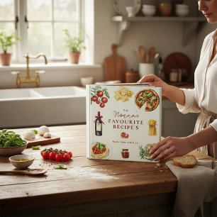 Nonna's Favorite Recipes Italian Kitchen 3 Ring Binder